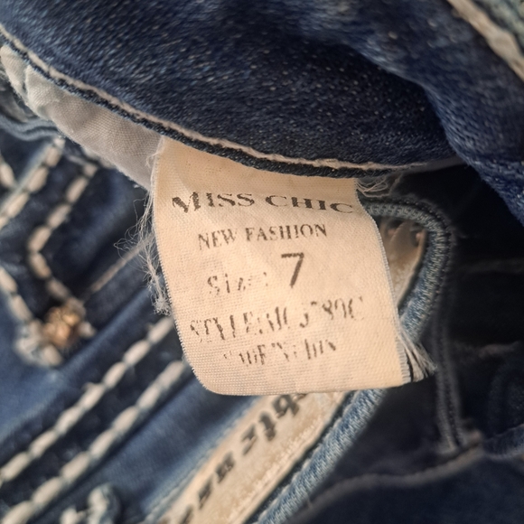 Miss Chic USA Embellished Bootcut Jeans – Size 7 - Picture 5 of 10
